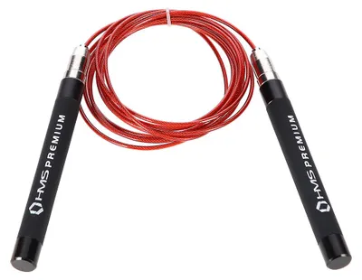 Produktbild von HMS PREMIUM SK60 Springseil Aluminium Speed Rope Stahlseil verstellbar 278cm