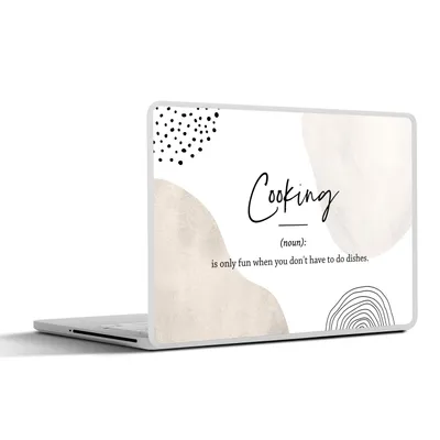 Produktbild von MuchoWow® Laptop Aufkleber Sticker Cover Sprichwörter - Definition des Kochens - Wörterbuch - Zitate 30x21 cm - Sticker für Laptop - Selbstklebend