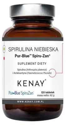 Zdjęcie produktu dla Kenay Pur-Blue Spiru-Zan spirulina niebieska (120 tabletek) 5900672153644