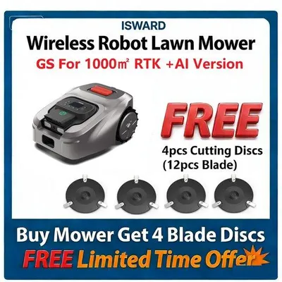 Immagine prodotto di Robot tosaerba wireless con AI Vision, 1000 m², 4G WiFi