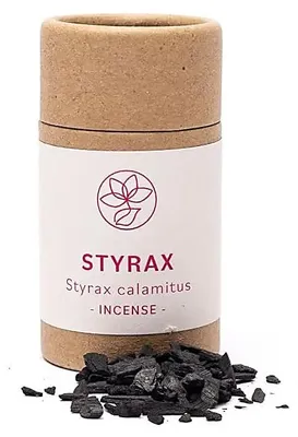 Produktbild von Räucher Set Harzmischung Styrax -- 8 g + Räucherkohlezange -- ±7,5 cm