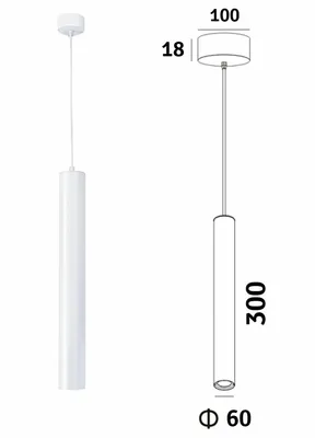 Zdjęcie produktu dla APT ZD74J Wisząca lampa LED biała