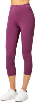 Produktbild von Merry Style Damen Leggings 3/4 aus Viskose MS10-144 (Weinrot, S)