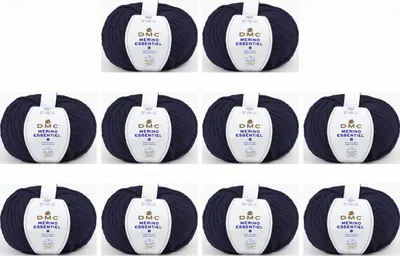 Image de 10 pelotes de DMC Merino Essentiel-8 – le fil le plus épais de la gamme Merino : 55 % de Laine et 45 % d'acrylique (couleur 852)