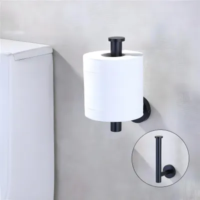 Immagine prodotto di Omgoods - Set di porta asciugamani da parete con porta rotolo carta igienica