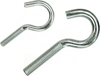 Produktbild von Schraubhaken halbrund metrisch - Stahl verzinkt (M4 x 40mm - 10 Stk.)