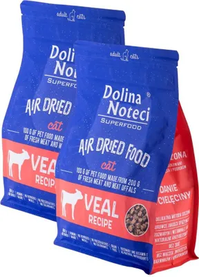 Produktbild von Dolina Noteci Superfood Kalbfleisch Katzenfutter 2x1KG