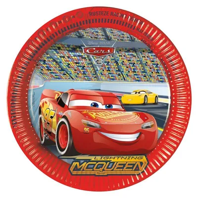 Produktbild von Papier Party Teller 23cm Autos - Procos