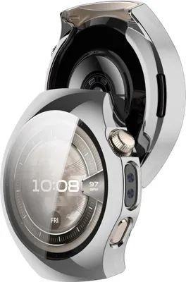 Produktbild von Schutzhülle für Huawei Watch 5 46mm, Bizon Case Watch Felipe, Silber