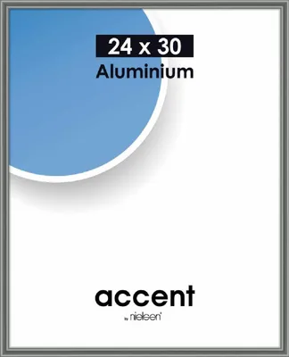 Produktbild von accent by nielsen Aluminium Bilderrahmen Accent, 24x30 cm, Stahlgrau