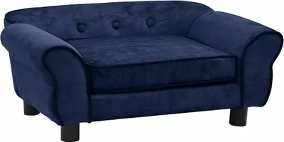 Obrázek produktu pro vidaXL Pohovka pro psy modrá 72x45x30 cm plyšová