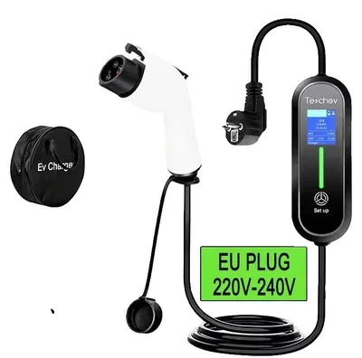 Image de Chargeur EV portable, écran LCD, courant de charge réglable, type 1, 3,5 kW