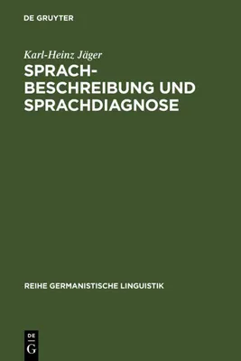 Produktbild von Sprachbeschreibung und Sprachdiagnose