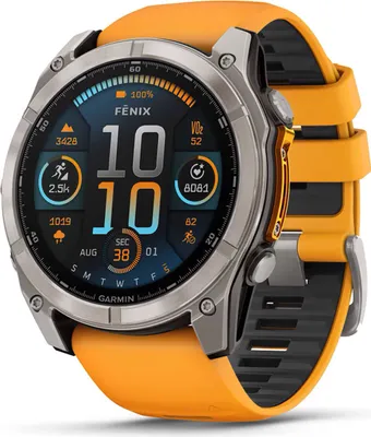 Obrázek produktu pro Garmin fenix 8 51mm AMOLED Graphit/Titanium Titan Silikon-Armband