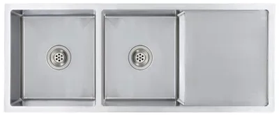Image de vidaXL Évier de cuisine fait main en acier inoxydable