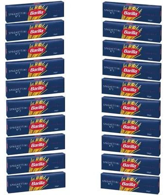Image de Barilla Spaghettini numéro 3 pâtes de blé dur 500g pack de 20