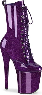Produktbild von FLAMINGO-1040GP Damen Booties von Pleaser, Lila Lack , EU 35, US 5