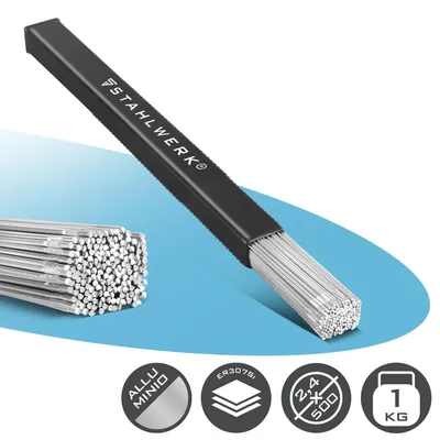 Immagine prodotto di STAHLWERK Bacchette per saldatura TIG ER4043Si5 alluminio alta lega Ø 2,4x 500 mm 1kg