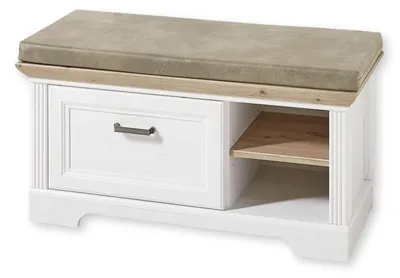 Productafbeelding van Bankje "Jasmin" in licht eikenhout - 93x49x41 cm (B x H x D)