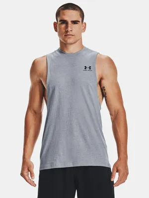 Produktbild von Under Armour Herren-Tanktop UA LINKES BRUSTAUSCHECK-TANK-GRAU XS