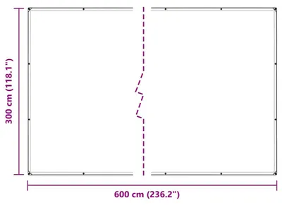 Produktbild von vidaXL Pflanzenabdeckung mit Ösen 3x6 m PVC