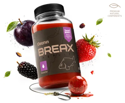 Produktbild von DELPHIN BreaX SweetBERRY, Flüssig-Booster, SweetBERRY, Maulbeere-Erdbeere-Pflaume/250ml, 1Stk., 101007200