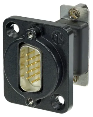 Immagine prodotto di Neutrik D-SUB Adapter D-SUB-Stecker 15pol. - D-SUB-Buchse 15pol. NADB15MF-B 1 St. (NADB15MF-B)