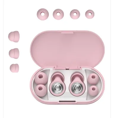 Immagine prodotto di INF Tappi per dormire super antirumore - Tappi per orecchie in silicone morbido Rosa