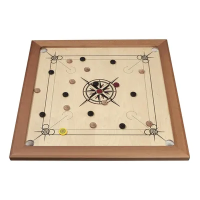 Produktbild von Carrom Top Class schwarz/rot Brettspiel für 2–4 Spieler ab 6 Jahren