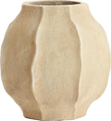 Immagine prodotto di Vaso Light & Living SAPHIRA in pietra color sabbia opaco - Ø35x35 cm