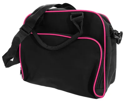 Produktbild von Bagbase Compact Junior Dance Messenger Tasche, 15 Liter FK187 (Einheitsgröße) (Schwarz/Fuchsia)