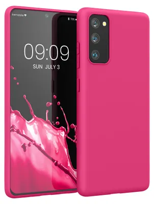 Produktbild von kwmobile Handyhülle für Samsung Galaxy S20 FE Hülle - TPU Case - Kabelloses Laden - Schutzhülle Cover in Neon Pink