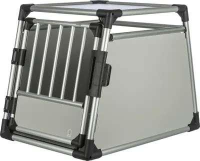 Produktbild von TRIXIE Transportbox, Aluminium - hellgrau/silber - 60 × 65 × 86 cm
