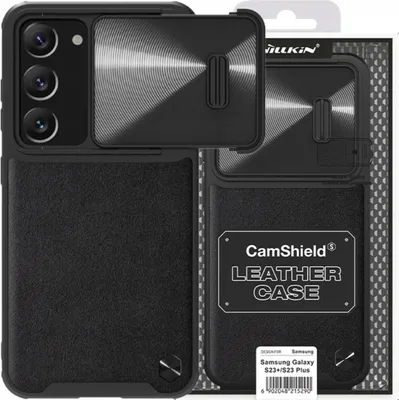 Image de Nillkin Camshield Leather S Case Samsung Galaxy S23+ Case with Camera Cover Noir