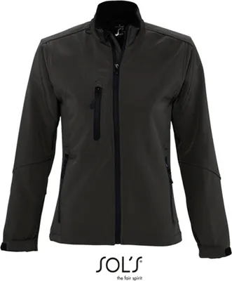 Image de SOLs 46800 | Ladies Softshell Jacket Roxy - Couleur : Black - Taille : XL