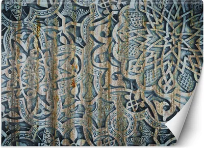 Produktbild von Vlies fototapete Mandala-Formen Blau 250x175 cm Feeby Blau inkl. Kleber einfache Montage