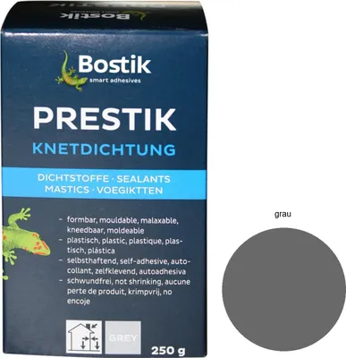 Produktbild von Bostik Prestik Knetdichtung 250g Faltschachtel grau Dichtmasse