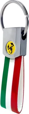 Produktbild von Abarth Offizielle Schlüsselanhäng, Gelber Skorpion und Italien Trikolore
