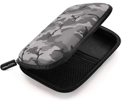 Produktbild von deleyCON Festplattentasche HDD Case 2,5 Zoll SSD - Schwarz/Camouflage