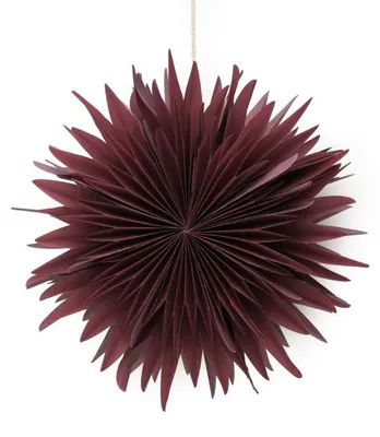 Only Natural – Papier-Lampenschirm – Rot – 35 cm – Ansicht 1