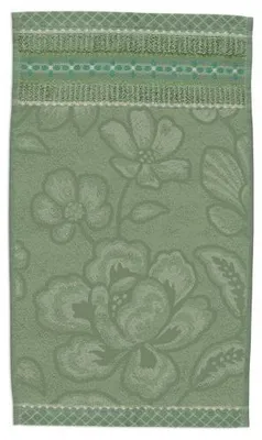 Produktbild von Pip Studio Gästehandtuch Jasmin Jacquard Green (30x50cm)