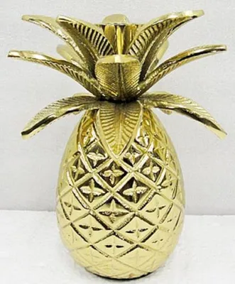 casa padrino luxus designer messing kerzenhalter kerzenständer ananas wohnzimmer hotel restaurant club bar büro gastronomie deko accessoires