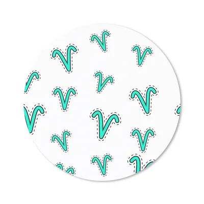 Produktbild von MuchoWow® Mauspad Mousepad Widder - Tierkreiszeichen - Design 20x20 cm - Mousepads - Maus Mat - Pad - Mausunterlage - Schreibtischmatte