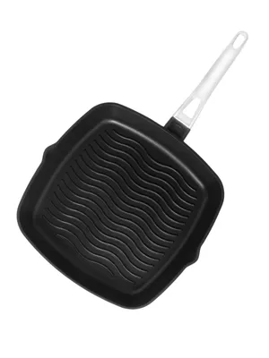 Produktbild von Grillpfanne 28 cm Aluminiumguss Antihaftbeschichtung ofenfest bis 230 °C