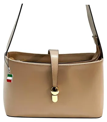 Image de Sac bandoulière en cuir Toscanto, couleur beige, modèle D3OTT836SC1