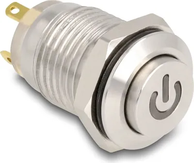 Obrázek produktu pro DeLOCK 20981, Stříbrná, Nikl, Nerezová ocel, 230 V, 3 A, 23 mm, 14 mm