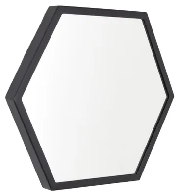 Produktbild von LOFT42 WandWandspiegel Hexagon Small - schwarz - 36x32