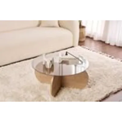 Produktbild von Skye Decor, Aeris - Sapphire Oak, Fume, Couchtisch, Saphir-Eiche, 100 % Melaminplatte, 75 x 75 x 35 cm