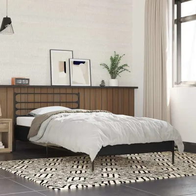 Immagine prodotto di Maison Exclusive - Struttura letto nera 90x200 cm Materiale ligneo e metallo