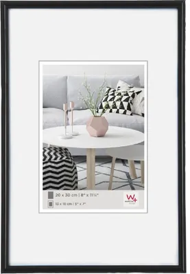 Produktbild von walther design Galeria Kunststoff Bilderrahmen  60x90 cm SCHWARZ KB090H